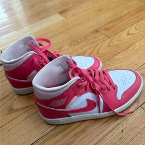 Jordan Women's Sneakers in Pink and White